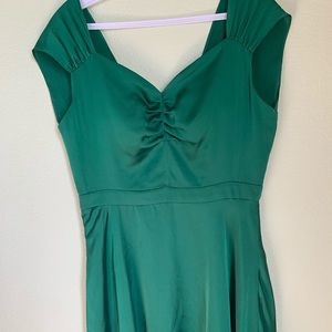 Emerald green dress